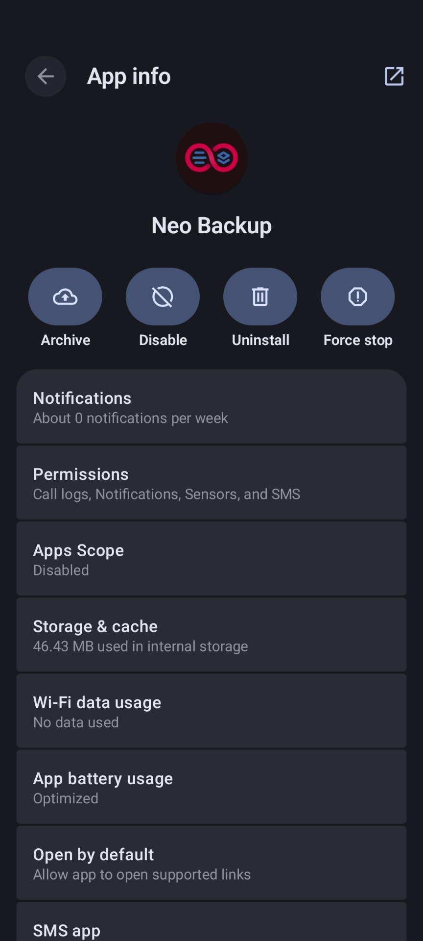 Apps Isolation Screenshot